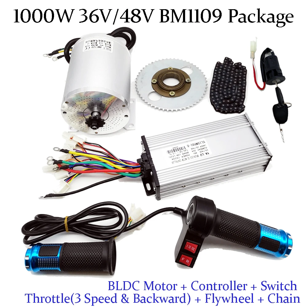 BLDC BM1109 1000W 36V 48V Electric Go Kart Brushless DC