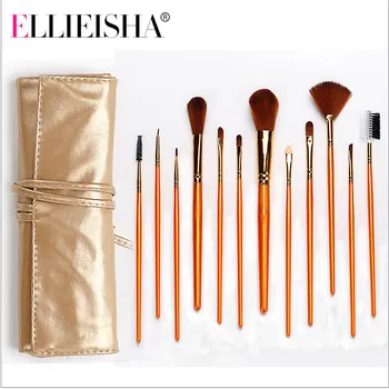 

ELLIEISHA Makeup brushes set Professional Natural goat hair brushes Foundation Powder Contour Eyeshadow make up brushes