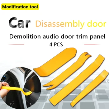 

4Pcs Portable Car Removal Open Tools Door Clip Kit Panel Radio Trim Dash Audio Installer Pry Kit Repair Tool Hand Tool