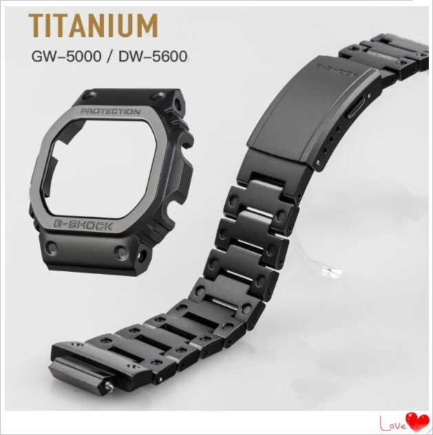 Высокое качество! Титановая рамка для часов и ремешок для DW5000 5600 5035 универсальная