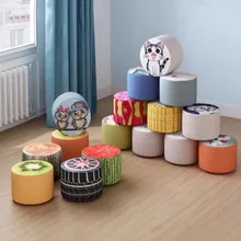 

Solid Wood Household Stool Web Celebrity Living Room Children's Chair Lazy Person Creative Bedroom Shoe Cloth Art Stools