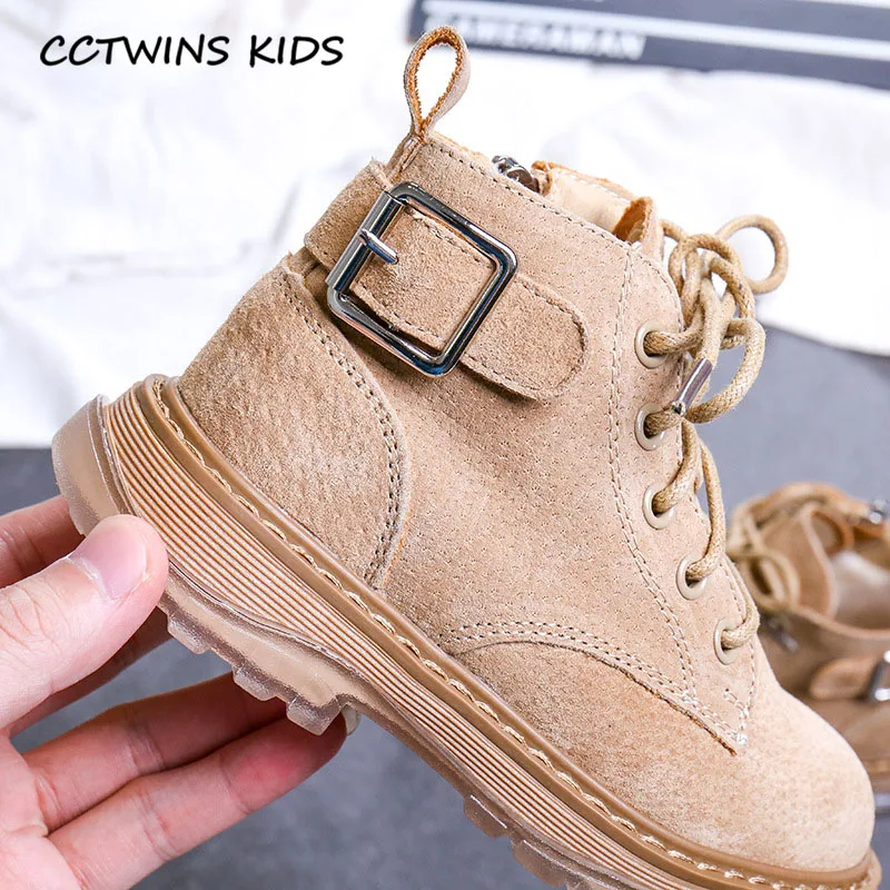 CCTWINS/детская обувь; коллекция года; Зимние Детские Модные Ботинки martin; Брендовые ботильоны для маленьких девочек; обувь из натуральной кожи для мальчиков; MB171