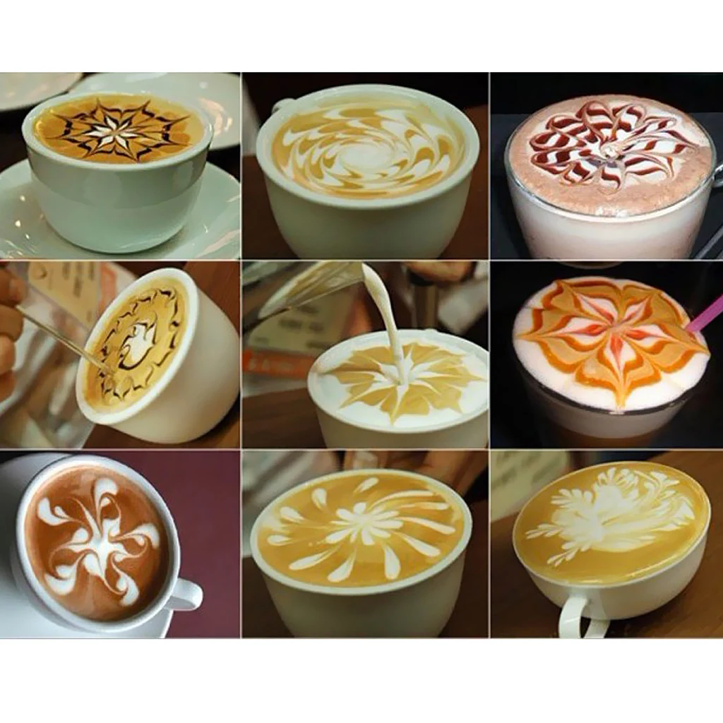Stainless Steel Latte Art Pen Set Barista Tools Coffee Accessories for Cappuccino Latte Art Use