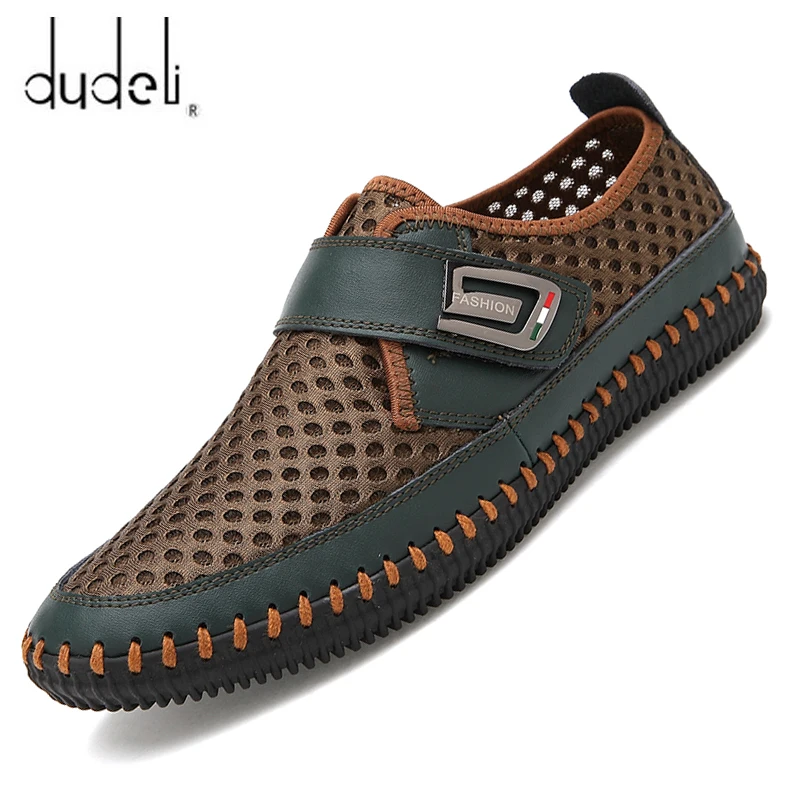 Summer Shoes Men Flats Loafers Breathable Casual Chaussure Homme Real Leather Driver Moccasins Loafer casual Zapatos | Обувь