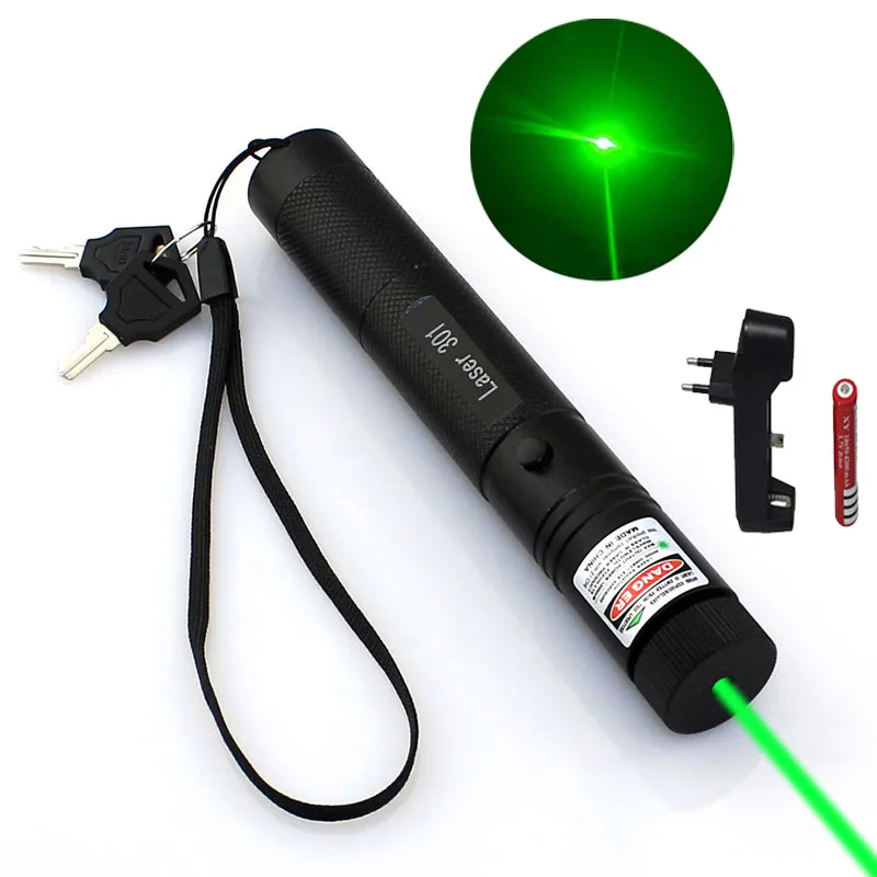 Hunting High Power Adjustable Focus Burning Green Laser Pointer Pen 532nm Continuous Line 500 To 10000 Meters Lazer 301 Range Lasers Aliexpress