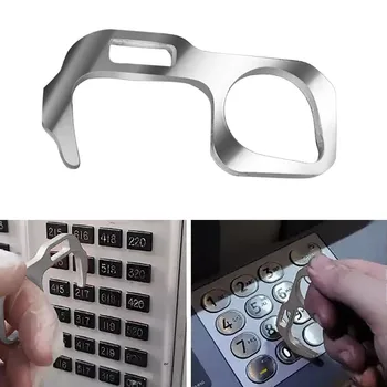 

Portable No Touch Prevention Open Door Assistant Avoid Contact Elevator Button Door Handle Key Bag Hook Contactless Door Opener