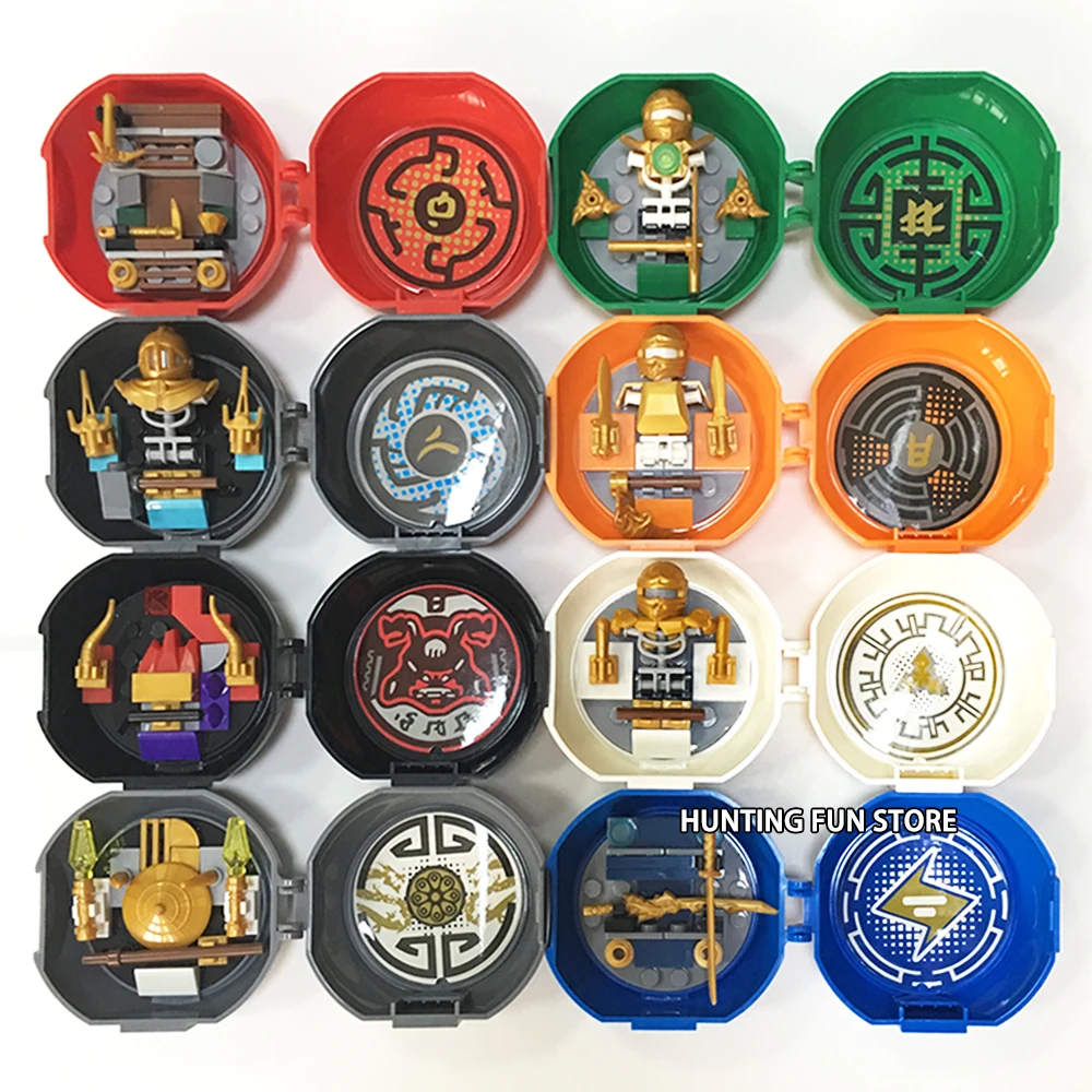 Najtaniej 8 minifigów w 1 Ninja Kendo trening Pod Mini szermierz figurki Pack KAI JAY COLE ZANE Lloyd mistrz Wu klocki dla dzieci