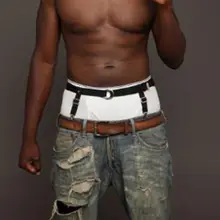 Унисекс Эластичный пояс с подвязкой зажим для чулок держатель для брюк ремень