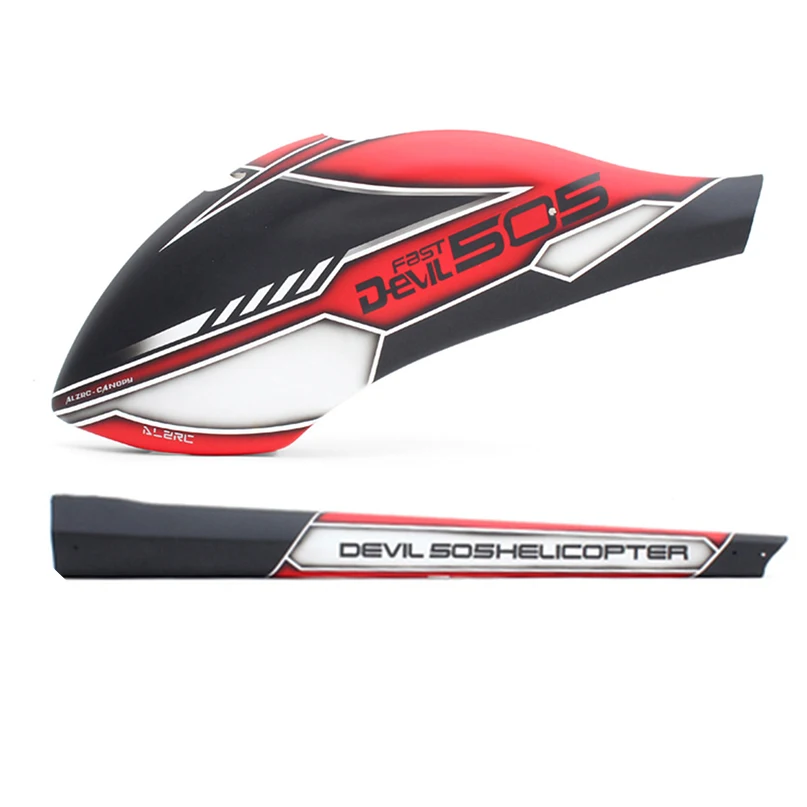 ALZRC Devil Fast 505 RC Запчасти для вертолета с навесом из стекловолокна хвостовое