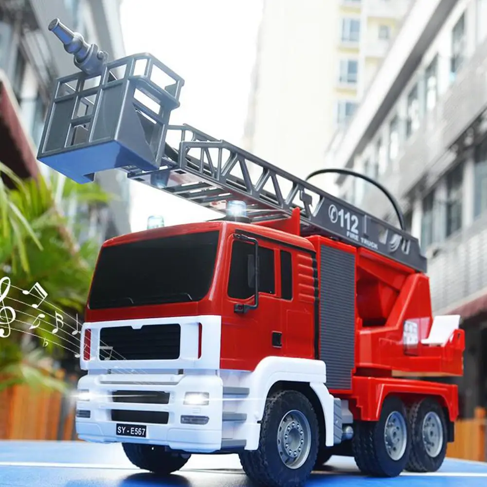 

None Remote Control Electric Fire Fighting Truck Telecontrolled Toy Mold