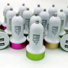 Двойное автомобильное зарядное устройство USB многоцветное автомобильное зарядное устройство один с двумя прикуривателями минутная секундная мощность телефона