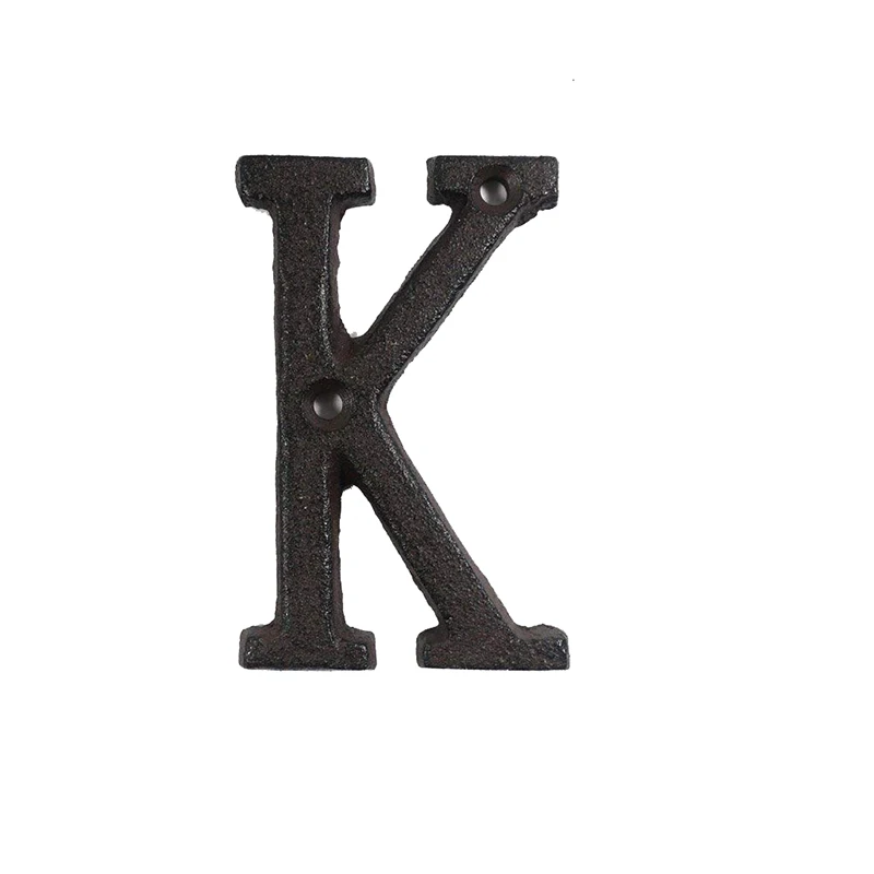 Металлические буквы цифры чугунное украшение дом знак для двери DIY кафе стены MU8669