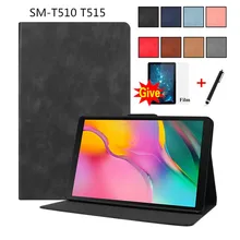 Чехол для Samsung Galaxy Tab A 10,1 T510 T515 SM-T510 чехол для планшета тонкий магнитный складной чехол из искусственной кожи+ пленка