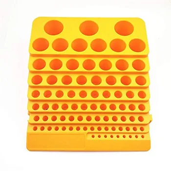 

Plastic Storage Thickened Milling Cutter Rack Drill Bit Portable Tool Box 85 Holes Desktop Multifunction Accessories Organiser