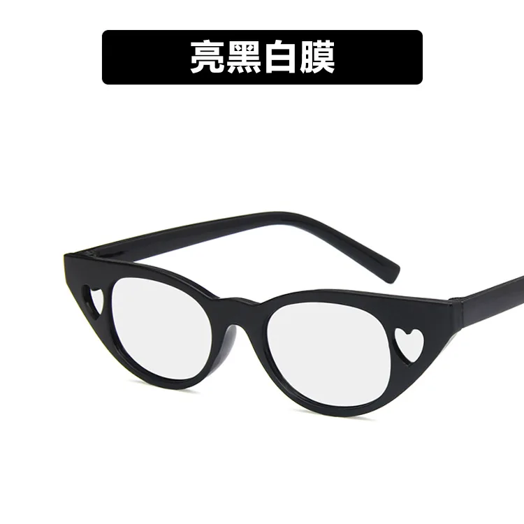 Винтажные детские солнцезащитные очки кошачий глаз, брендовые дизайнерские ретро треугольные солнцезащитные очки, женские очки UV400 Oculos de sol - Цвет линз: white