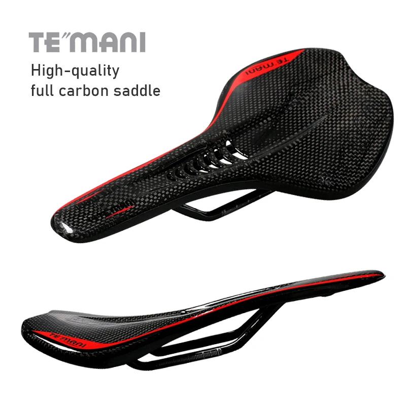 

Новое Горное седло teмани из углеродного волокна 3K для горного велосипеда XC/AM/FR/DH, высококачественное ульсветильник кое седло для гоночного дорожного велосипеда с отверстиями