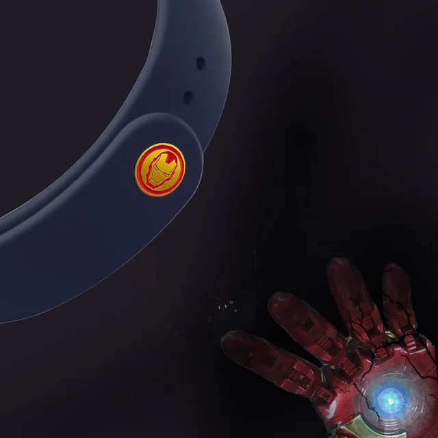 Deep Blue Iron Man Xiaomi mi Band 4 ремешок для mi band 4/3 аксессуары браслет mi Band 3 силиконовый браслет Мстители Железный человек - Цвет: Deep Blue Iron Man