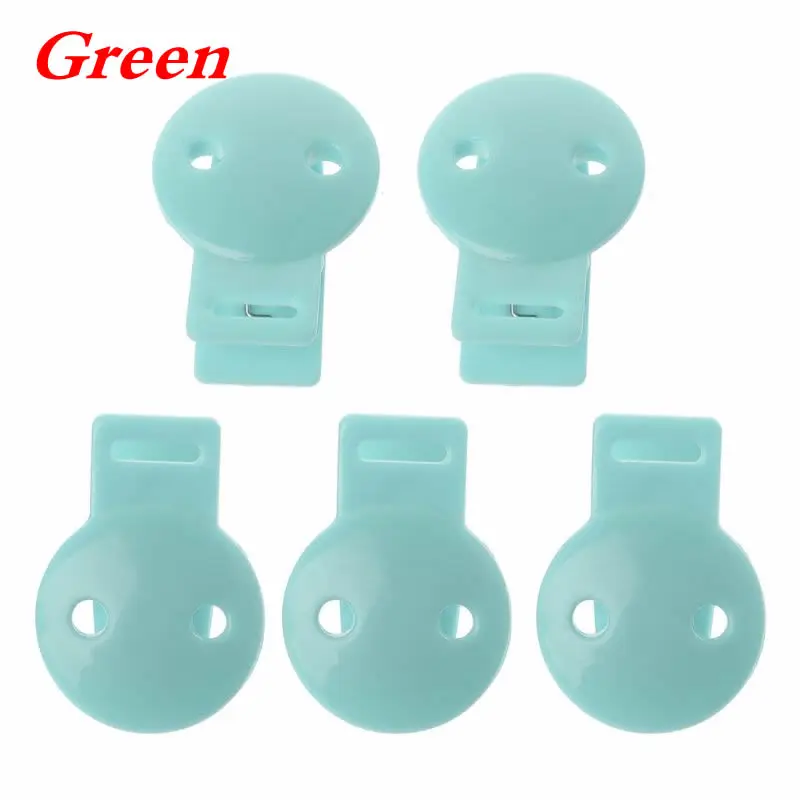 Green 5 шт., Детские аксессуары, круглые соски, зажимы для соска для младенцев, клипсы, сделай сам, бусины, детские пластиковые соски, зажимы для зубов, 23GD - Цвет: Green