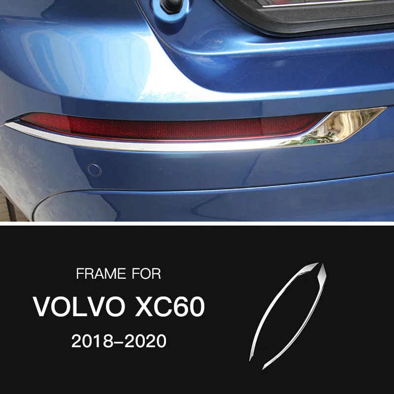 AIRSPEED ABS/нержавеющая сталь для VOLVO XC60 аксессуары Автомобильные Наклейки интерьерные молдинги отделка украшения Стайлинг - Название цвета: Rear Fog light strip