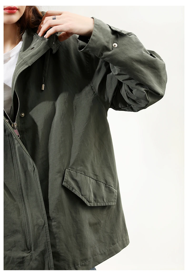 Yangxun осень китайский стиль Windcheater с капюшоном Windcheater для женщин Windcheater Тренч ZHI81398