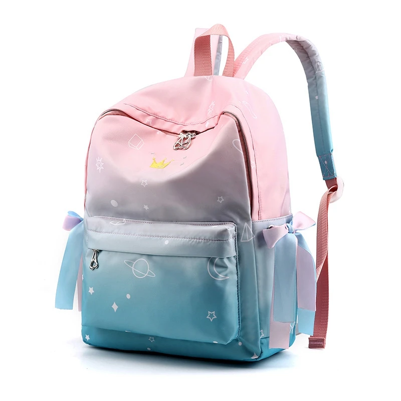 Новый Школьный рюкзак для девочек, школьные сумки, розовые школьные сумки, детский школьный рюкзак с принтом, легкий рюкзак для женщин