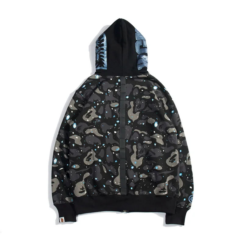 Japanese-style Popular Brand 19 New Style Ape Head Night Light Star Camouflage Printed Couples Hoodie AliExpress