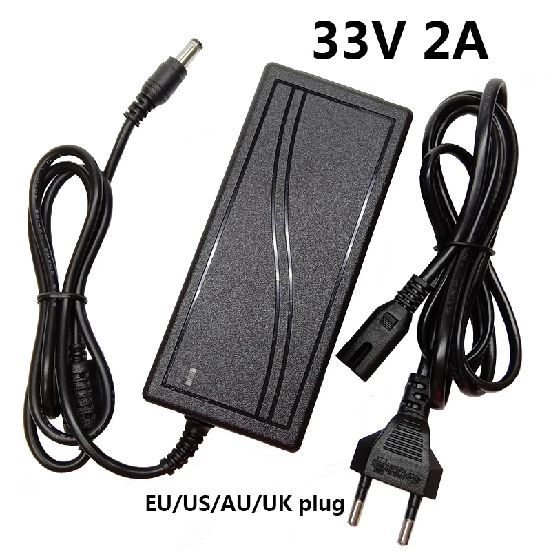 33 V 2A 2000mA Питание адаптер конвертер DC Вольт 5.5x2.1mm-2 5 мм разъем адаптера переменного