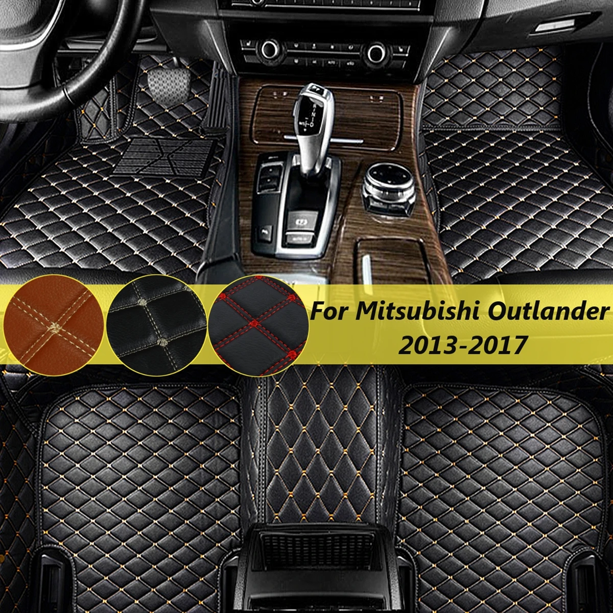 Автомобильные водонепроницаемые напольные коврики для Mitsubishi Outlander Asx 2011 2012 2013 2014