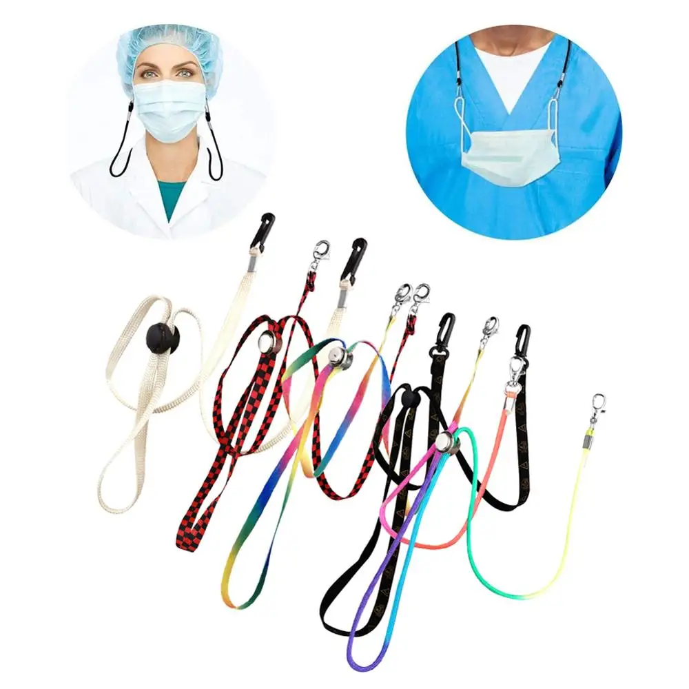 

Adjustable Face Mask Lanyard Handy Convenient Holder Rope Anti-lost Anti-drop Mask Hanging Neck Rop Halter Ropes