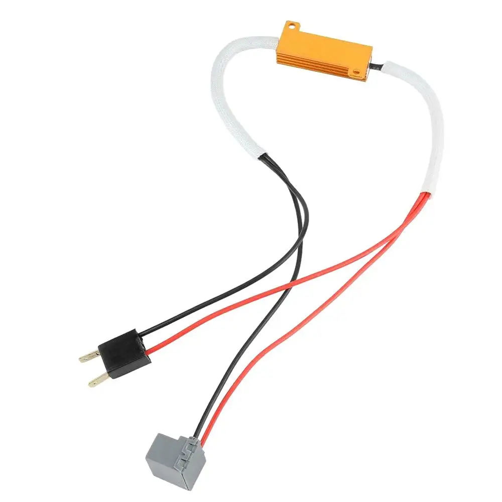 2 шт. 12 В H7 светодиодный декодер адаптер анти Hyper Blink Flash Error Free Canbus фары декодеры анти мерцающий резистор Canceller 50 Вт