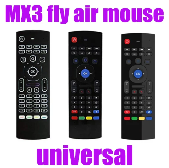 MX3 Air Mouse voice backlight Remote Control 2.4G RF Wireless Keyboard For X96 mini KM9 A95X H96 MAX Android TV Box | Электроника