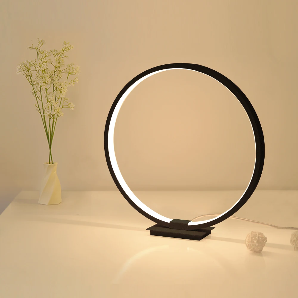  Lamplo Modern Table Lamp acrylic LED desk Lamp study lamp touch dimmable nightstand light study rea