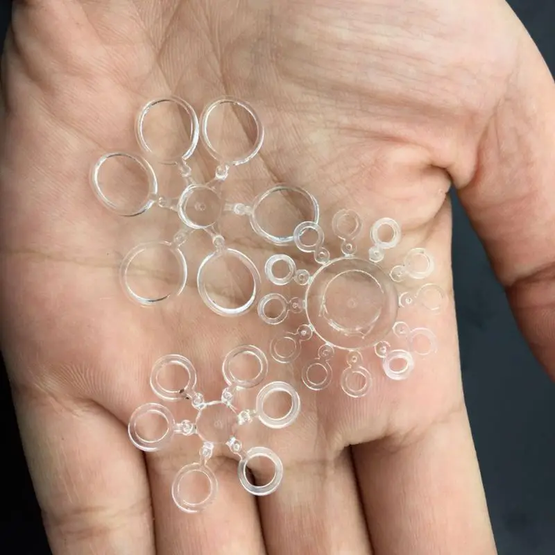 

10 Pcs Elastic Baitbands For Carp Fishing Pellets Lures Bands Transparent Rubber Rings Baits Bander Holder Boilie Stop