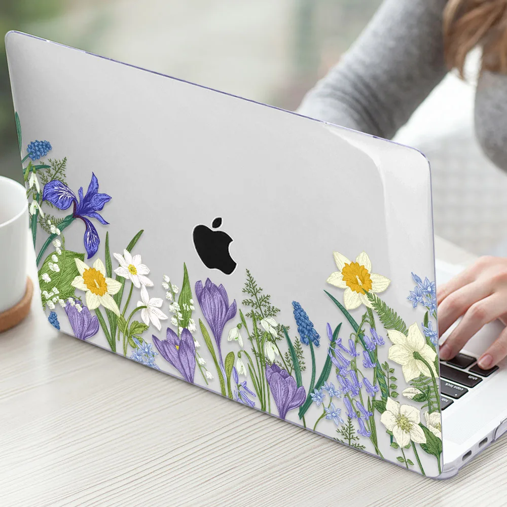 Чехол для ноутбука Apple MacBook Air Pro retina 11 12 13 15 16 дюймов Сенсорная панель A2141 A2159 A1932 Жесткий Чехол для клавиатуры