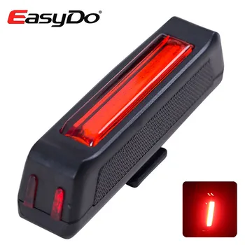 

EasyDo Waterproof Bike Rear Light 6 Modes Bicycle LED Lamp USB Rechargeable Laser Taillight Night Warning Cycling Seatpost Light