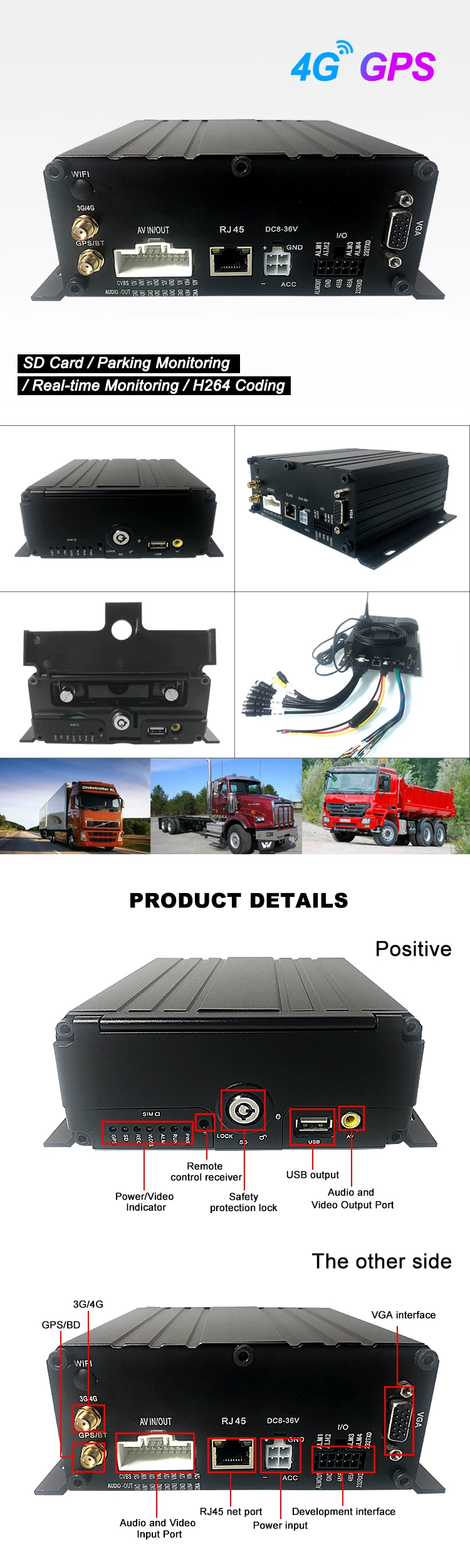 LSZ 4G gps mdvr жесткий диск SD карта 4 канала хост мониторинга транспортного средства AHD 720 P/960 P автобус/Грузовик Мобильный DVR