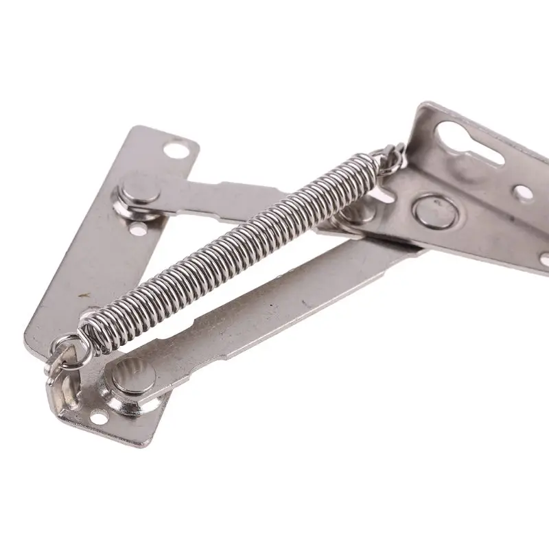 2pcs/set 80 Degree Sprung Hinges Cabinet Door Lift Up Stay Flap Top Support Tool for Cupboard Kitchen
