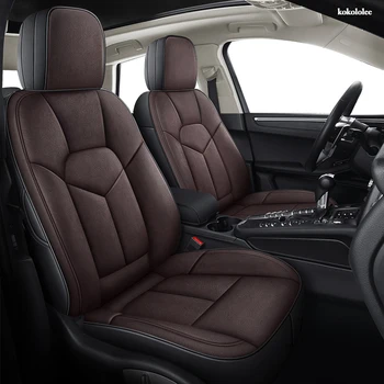 

KOKOLOLEE Custom Leather car seat cover set For Porsche Cayman Macan panamera Cayenne Boxster Automobiles Seat Covers