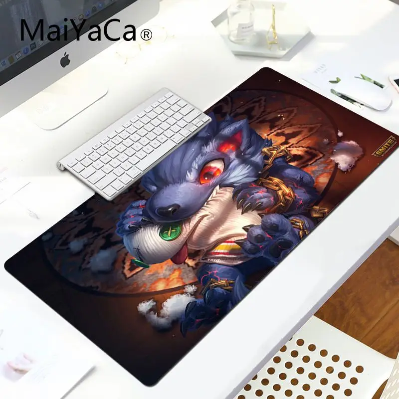 MaiYaCa Забавный Hearthstone Противоскользящий прочный силиконовый компьютерный коврик большой коврик для мыши Lockedge компьютерный коврик для ПК