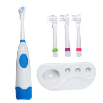 

Rotating Electric Toothbrush with 4 Heads Oral Hygiene Kids Baby Toddler Tooth Brush Battery Operated Children Electric Tooth