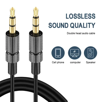

1m 2m Jack 3.5 Audio Cable 3.5mm Speaker Line Aux Cable for iPhone 6 Samsung galaxy s8 Car Headphone Xiaomi redmi Audio Jack