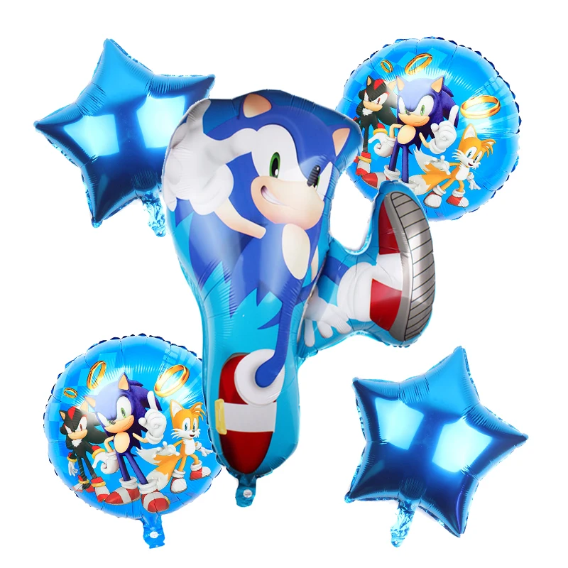 Sonic зубная щётка надувные шары Ежик воздушный шар Sega для фанатов игры Герой Тема