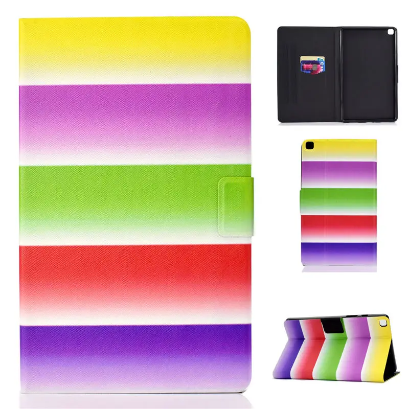 S027 Модный окрашенный чехол для Samsung Galaxy Tab A 8,0 SM-T290 SM-T295 T295 T297 чехол Funda планшет стенд оболочка+ подарок - Цвет: S027