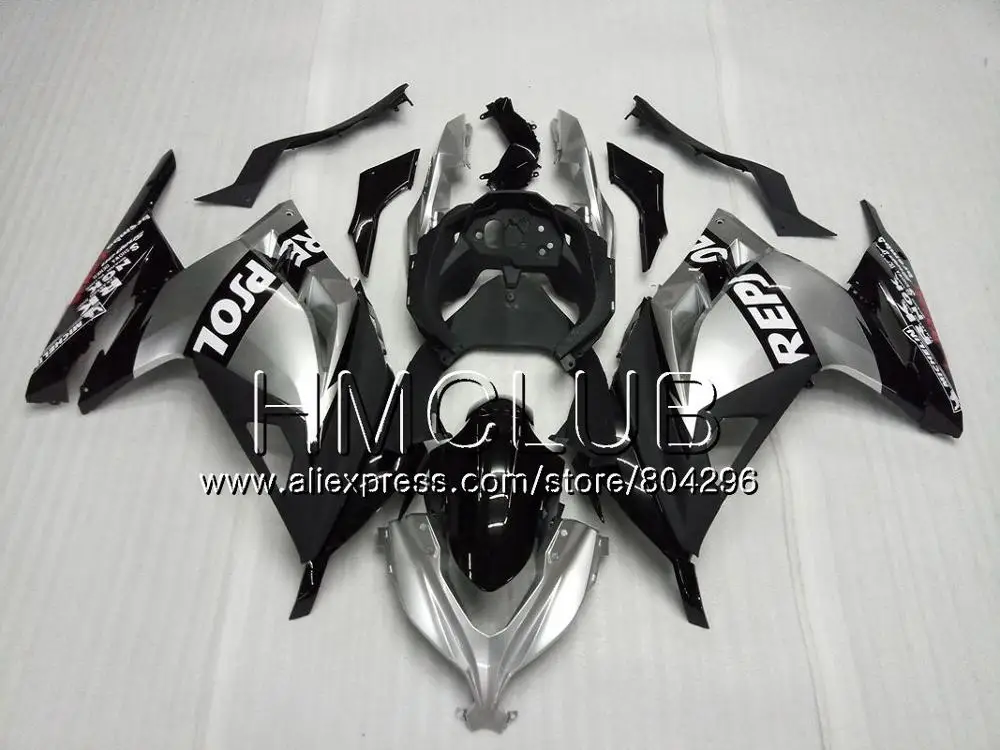 Инъекции для KAWASAKI NINJA ZX3R EX 300 ZX 300R 2013 10JK. 0 EX300 ZX-3R ZX300R 13, 14, 15, 16 лет обтекатель Акула Рыба - Цвет: No.14