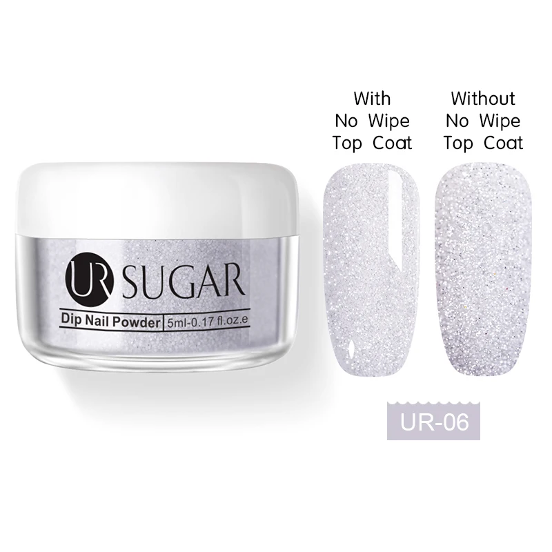 UR SUGAR розовый порошок для ногтей 5 мл голографический блеск Dip пигмент пыль натуральный сухой дизайн ногтей украшение наращивание ногтей DIY - Цвет: 6