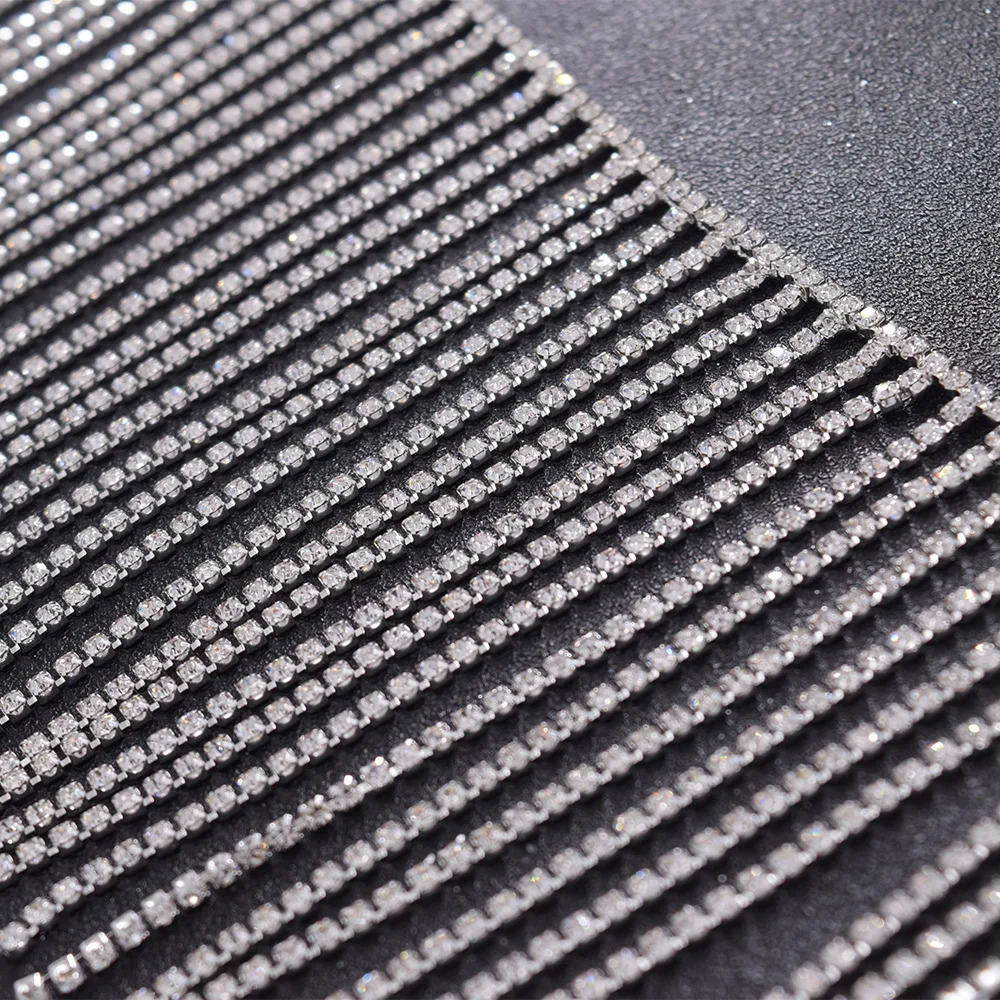 Tassel rhinestones trim sew on appliques (6)