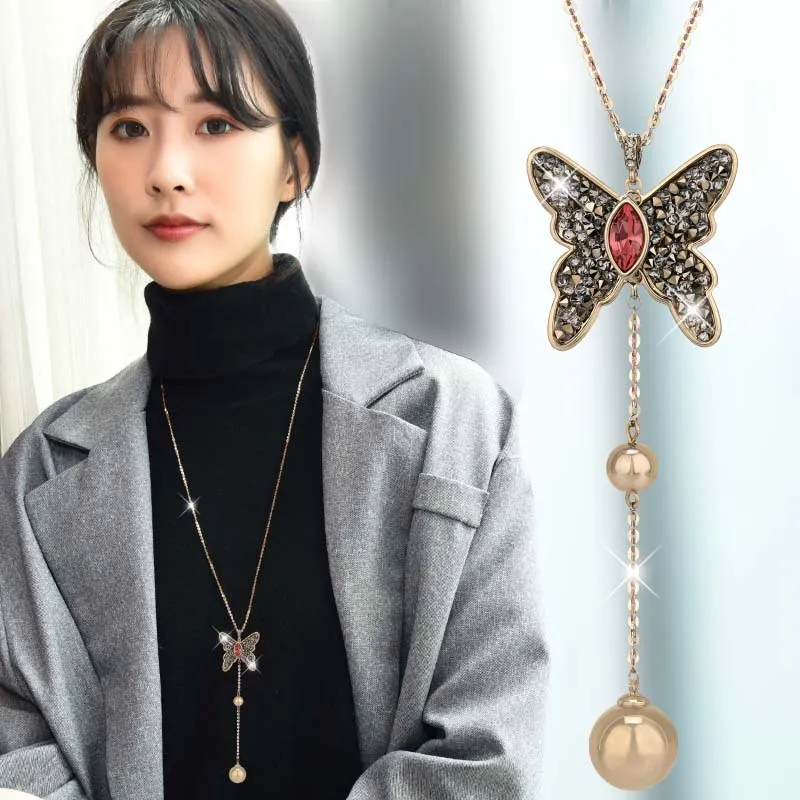 Модные регулируемое ожерелье для женщин с открытыми пальцами и кристальной