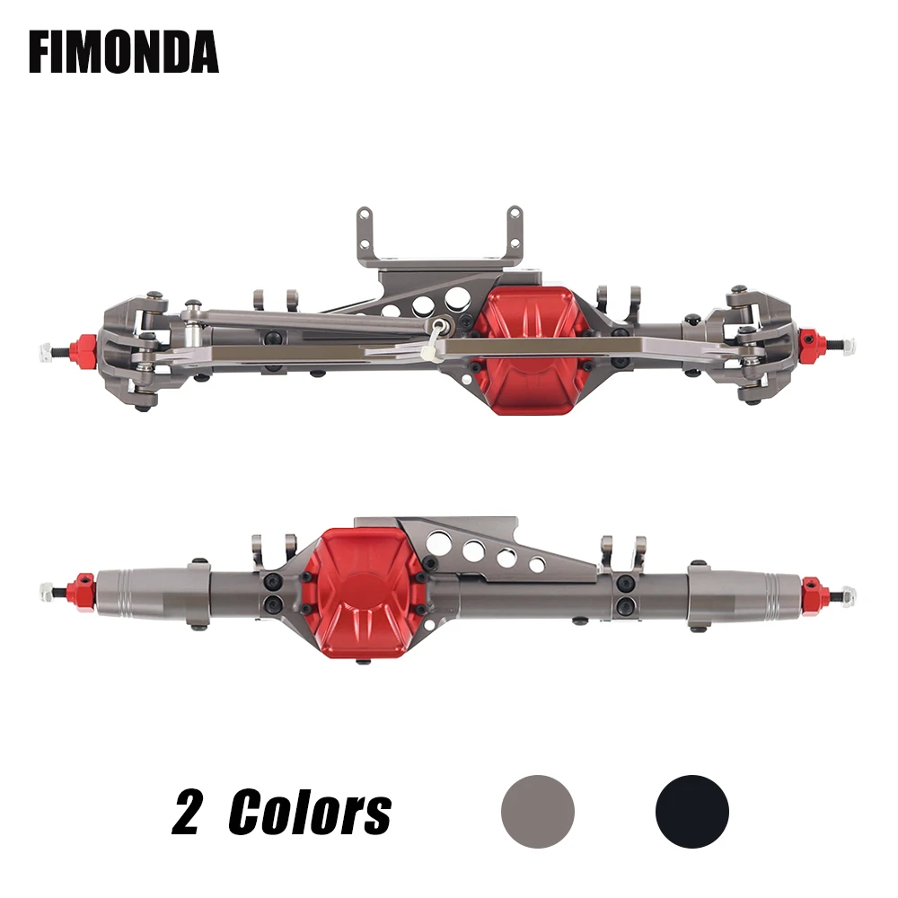 FIMONDA полный анодированный алюминиевый передний и задний мост Набор для 1/10 RC Рок Гусеничный осевой Рейф 90018 90045 RR10 90048 90053