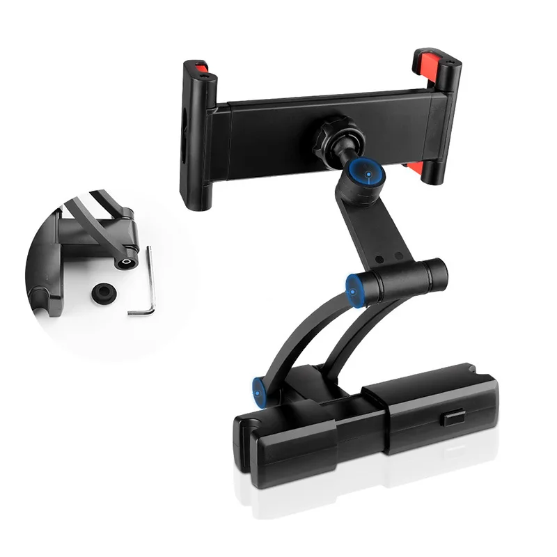 Aluminum Back Seat Headrest Tablet Phone Car Holder Stand For 5-13 Inch iPhone iPad Air Mini 2 3 4 Pro 12.9 Support Mount SMOYNG tablet stand tablet holder mobile phone holder ipad laptop holder