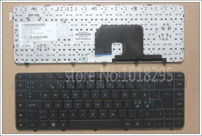 Новый Nordic Клавиатура для ноутбука HP Pavilion DV6-3000 DV6-3034 DV6-3100 DV6-3035 0KN0-FS1RU13 LX8 с рамкой NE